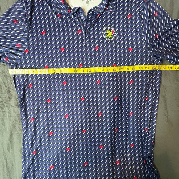 U.S. Open 122nd The Country Club Blue/Purple Short Sleeve Golf Polo- L - Picture 11 of 11